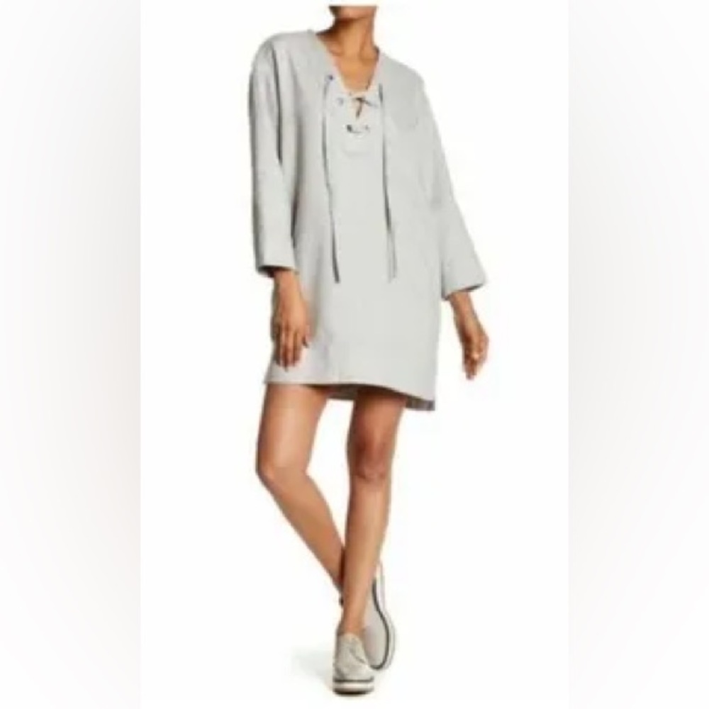 Brochu Walker Kenwick Linen Lace Up Tunic Dress N177-24